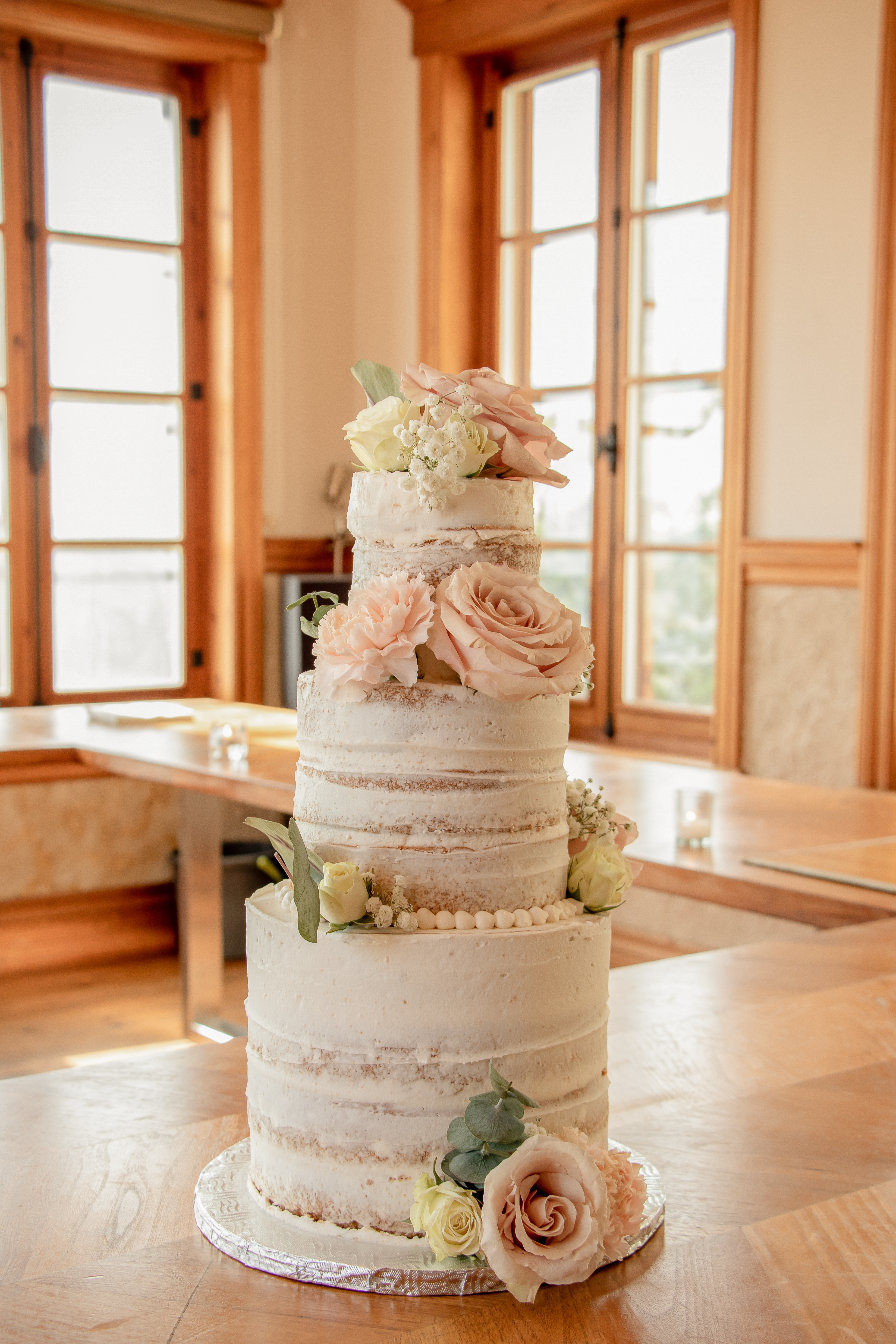 Photo du gâteau lors d'une réception de mariage